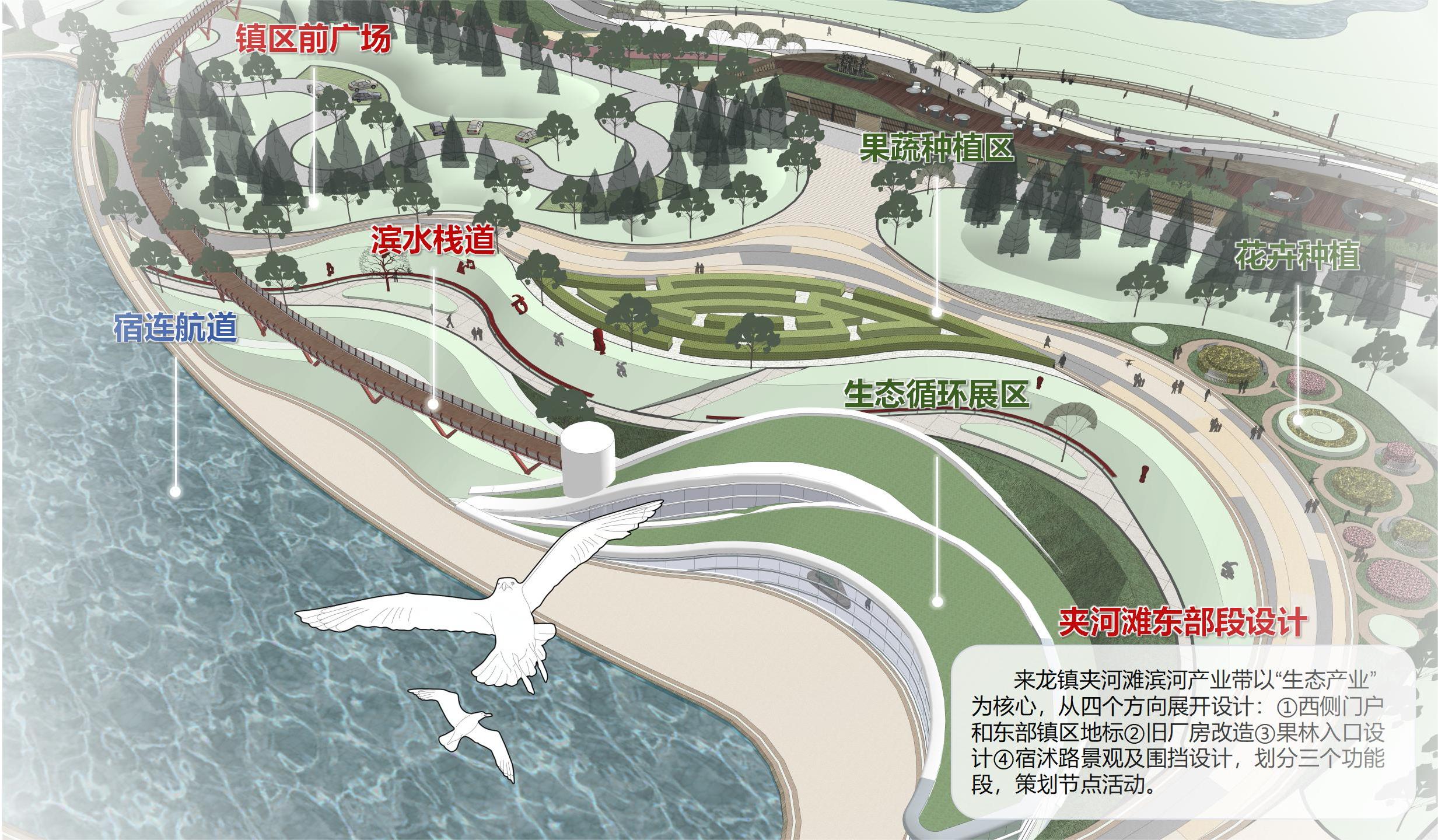 20240301-学思践悟启新程,挺膺担当绘青春——2024 年华体会网页版研究生寒假社会实践总结回顾-“初心服务团”联合建筑学院赴宿豫实践支队-来龙镇夹河滩滨水区景观设计图(部分).jpg